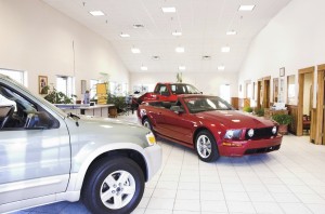 New Cars in Showroom